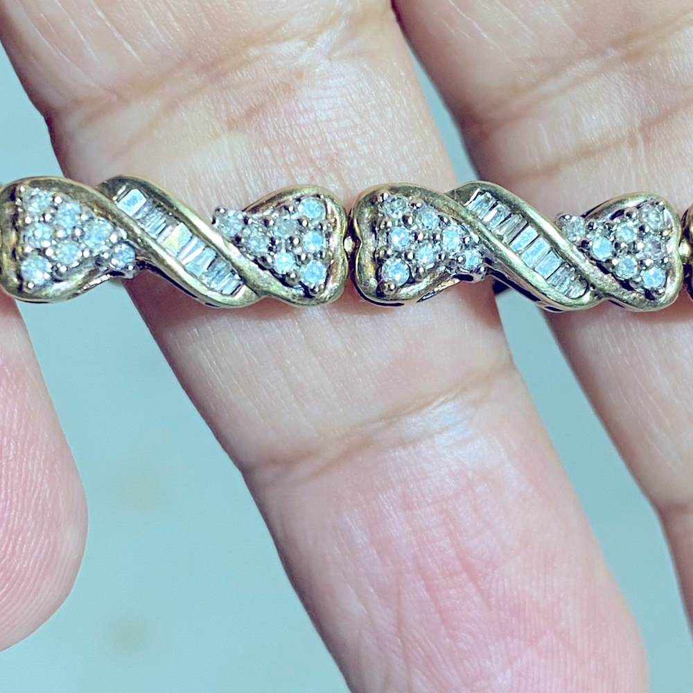 10k diamonds tennis bracelet